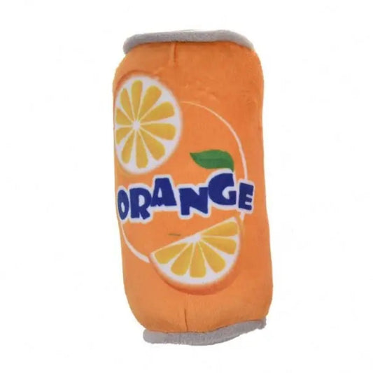 Novetly Plush Squeaky Toys (Orange Soda Can)