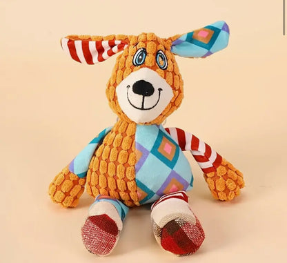 Patchy Pup Plush Playmate Dog Toy