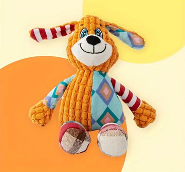 PETSARY Patchy Pup Plush Playmate Dog Toy Soft Durable and Fun