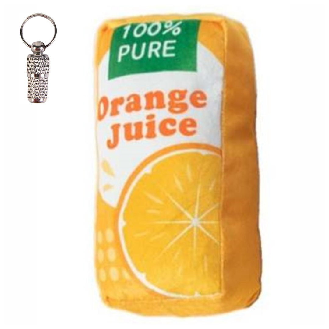 Orange Juice Plush Pet Toy