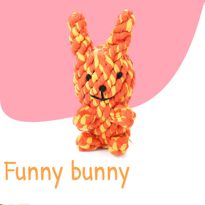 Hoppy Poopy Playtime Bunny Rope Toy