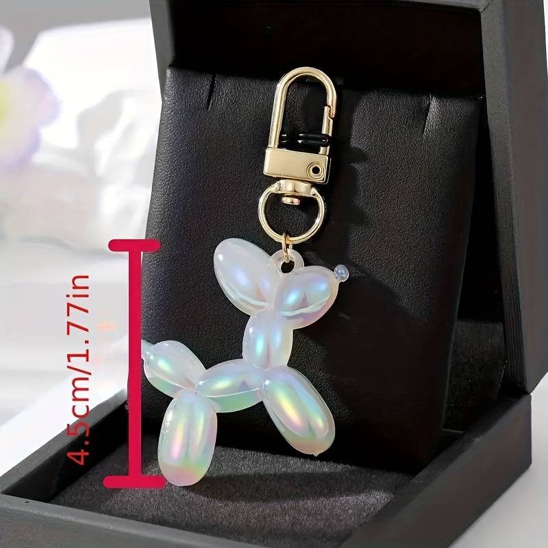 Peepsary : Balloon Dog Keychain: For all our Pet Lovers! (Pearl White)