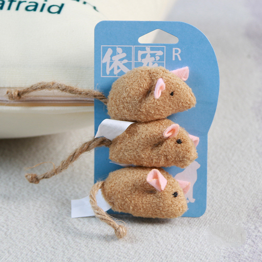 Set of 3 Blind Mice Toy (Cat Toy)