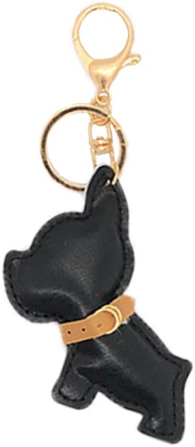 Chic Leather Keyring Dog