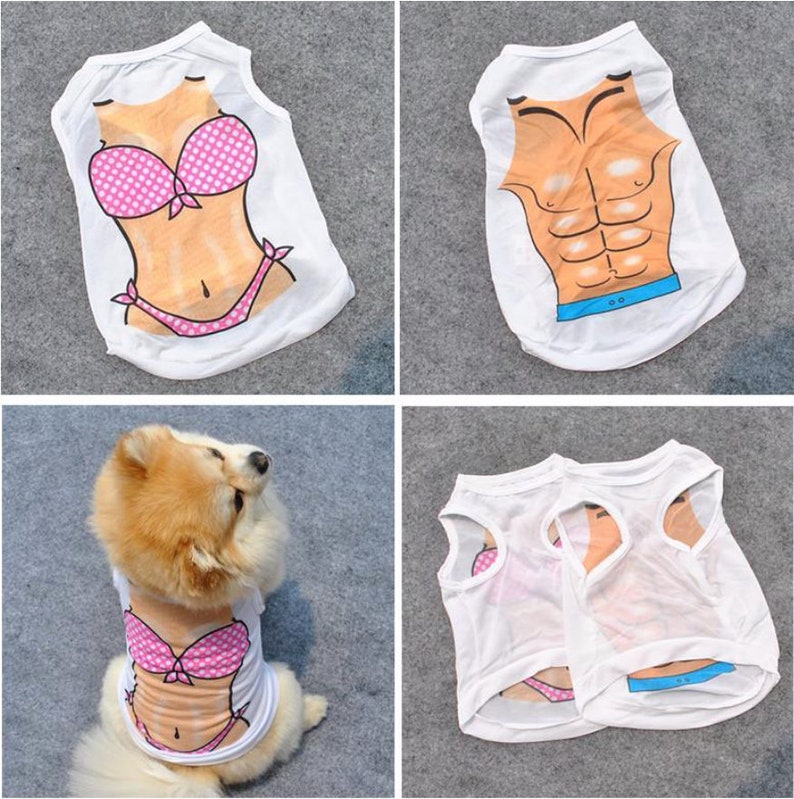 6 Pieces Small Puppy Shirts 