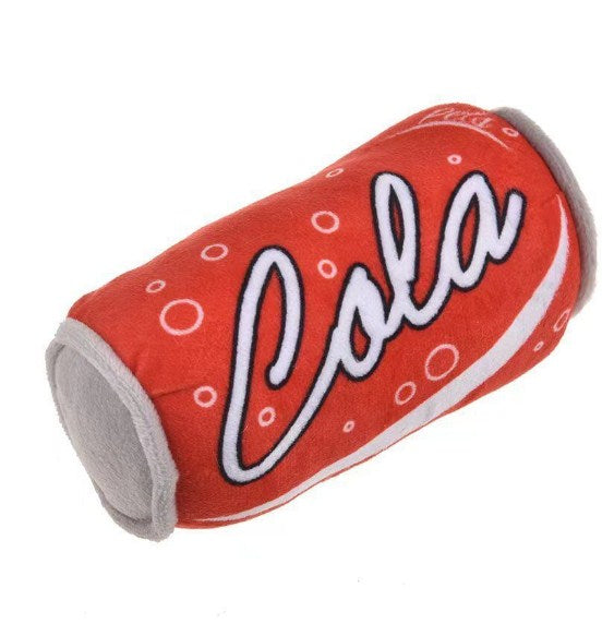 Novetly Plush Squeaky Toys (Cola Soda Can)